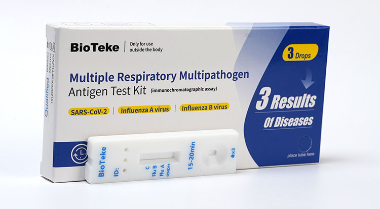 covid griep a b test