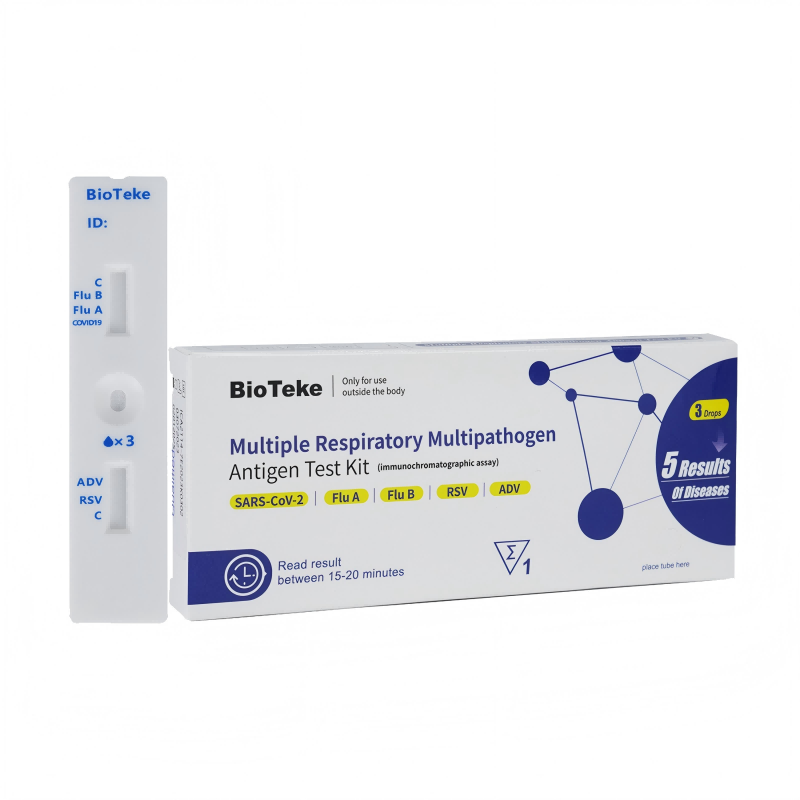 5-in-1 Meerdere respiratoire multipathogene antigeen Testkit (zelftest)