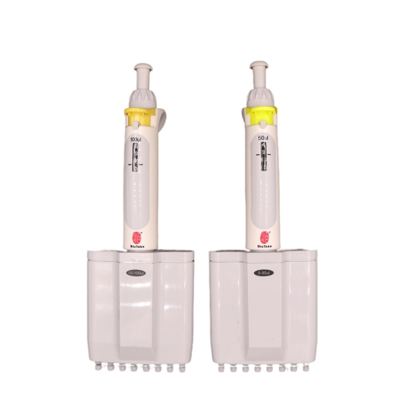 Handmatige 8-chanel variabele volume meetapparatuur micropipet