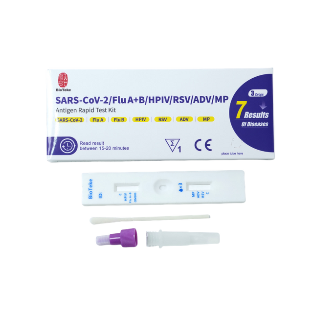7 In 1 SARS-COV-2/griep A+B/HPIV/RSV/ADV/MP Antigeen Rapid Test Kit