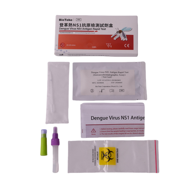 Dengue virus NS1 antigeen snelle test (immunochromatografische test)
