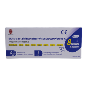 Bioteke 8 in 1 Meerdere ademhalingspathogenen Antigeen Rapid Test Kit 