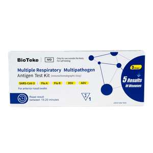 5-in-1 Meerdere respiratoire multipathogene antigeen Testkit (zelftest)