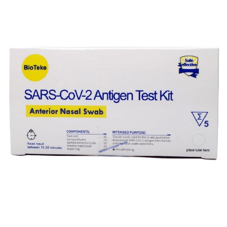 SARS-COV-2 Antigeen Rapid Test Kit (voorste nasale wattenstaafje)