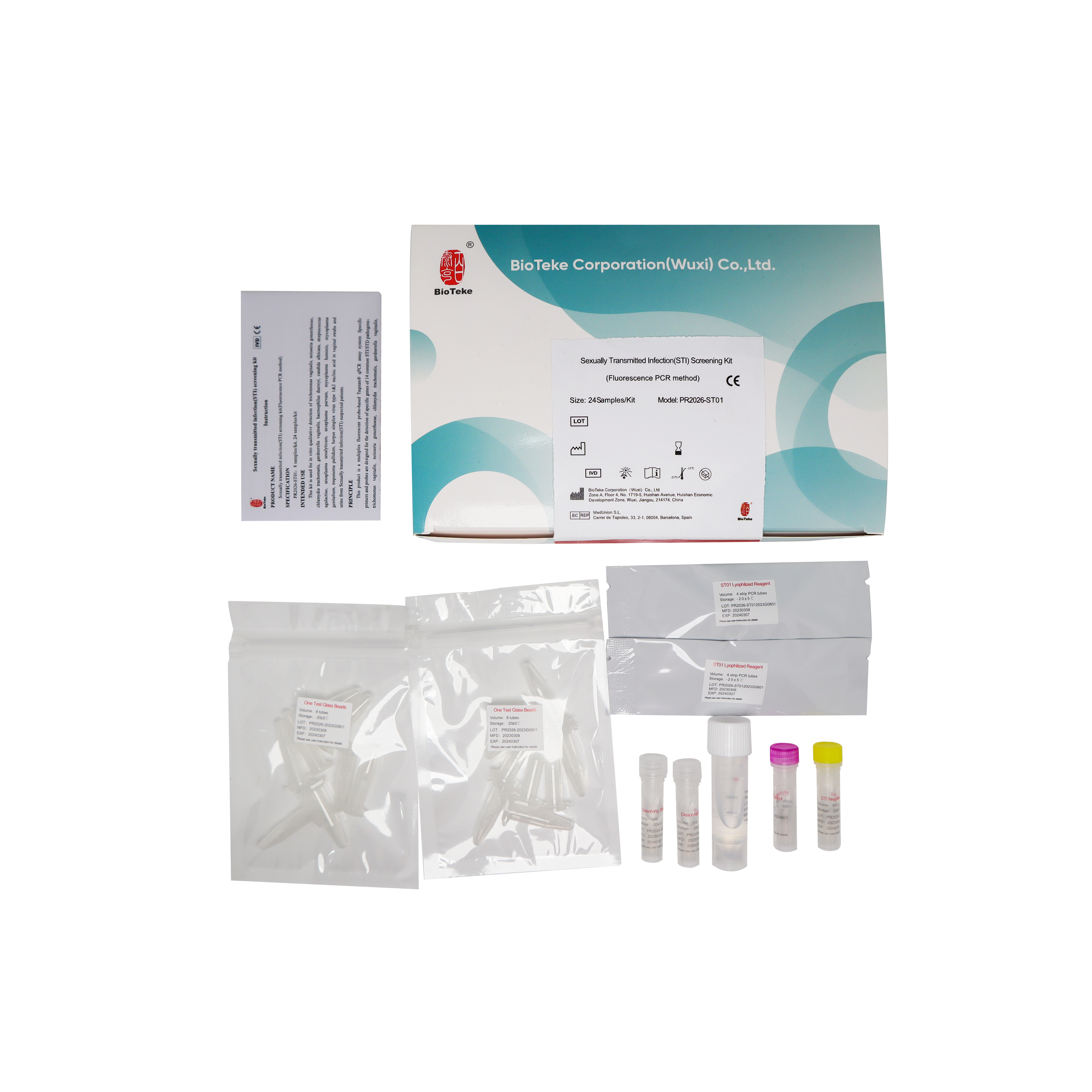 Seksueel overdraagbare infectie (STI) Screening Kit PR2026-ST02 (Fluorescentie PCR-methode)