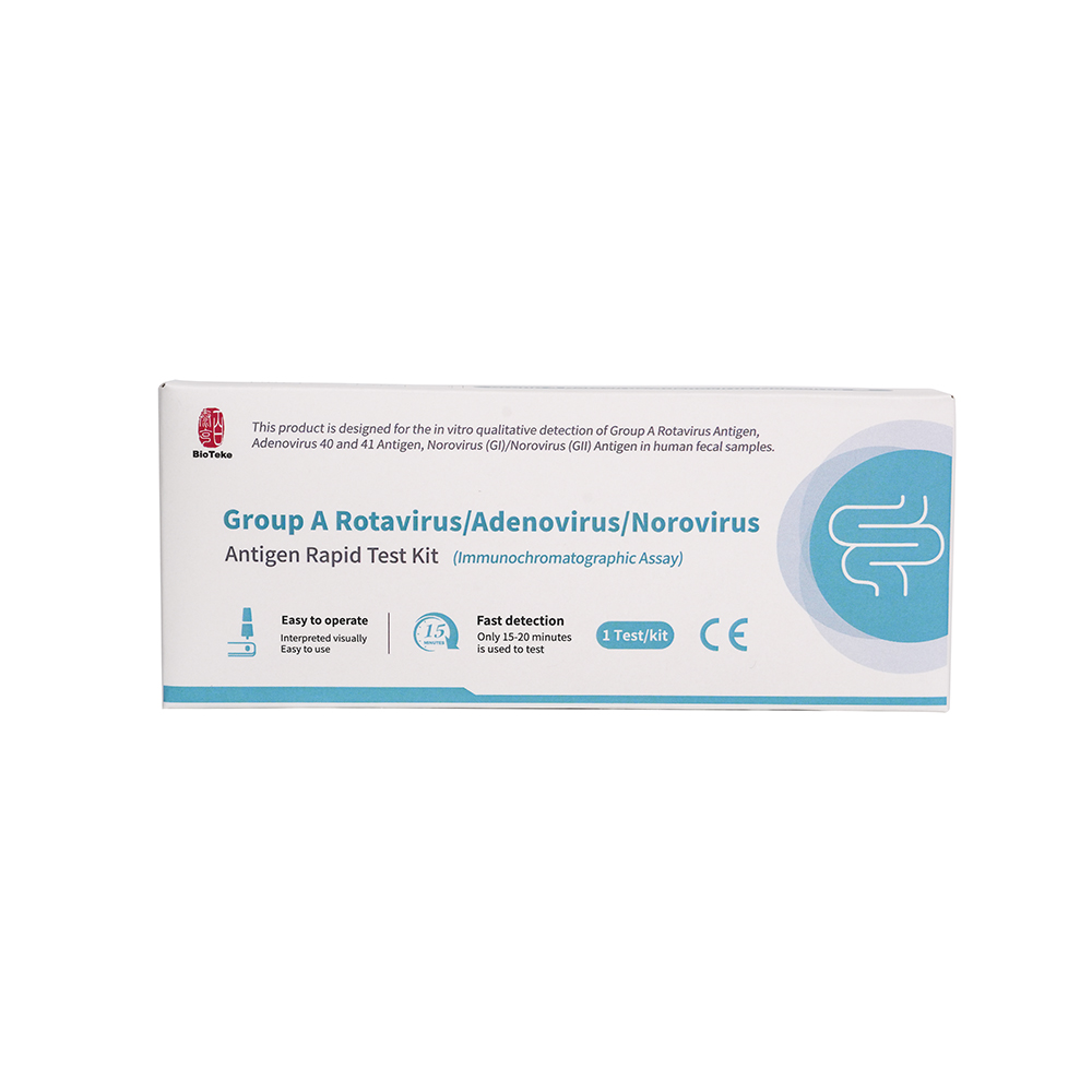 Groep A rotavirus/adenovirus/norovirus antigeen Rapid Test Kit (immunochromatografische test)