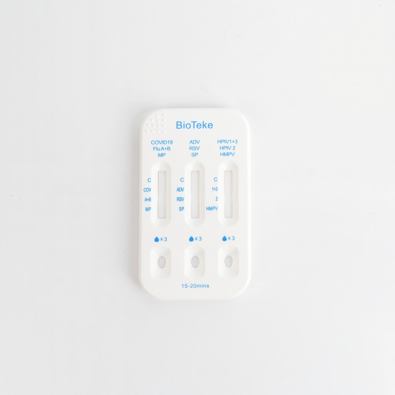 Ademhalingsadres 10 in 1 SARS-COV-2/griep A+B/HPIV2/HPIV1+3/RSV/ADV/MP/SP/HMPV Antigeen Rapid Test Kit