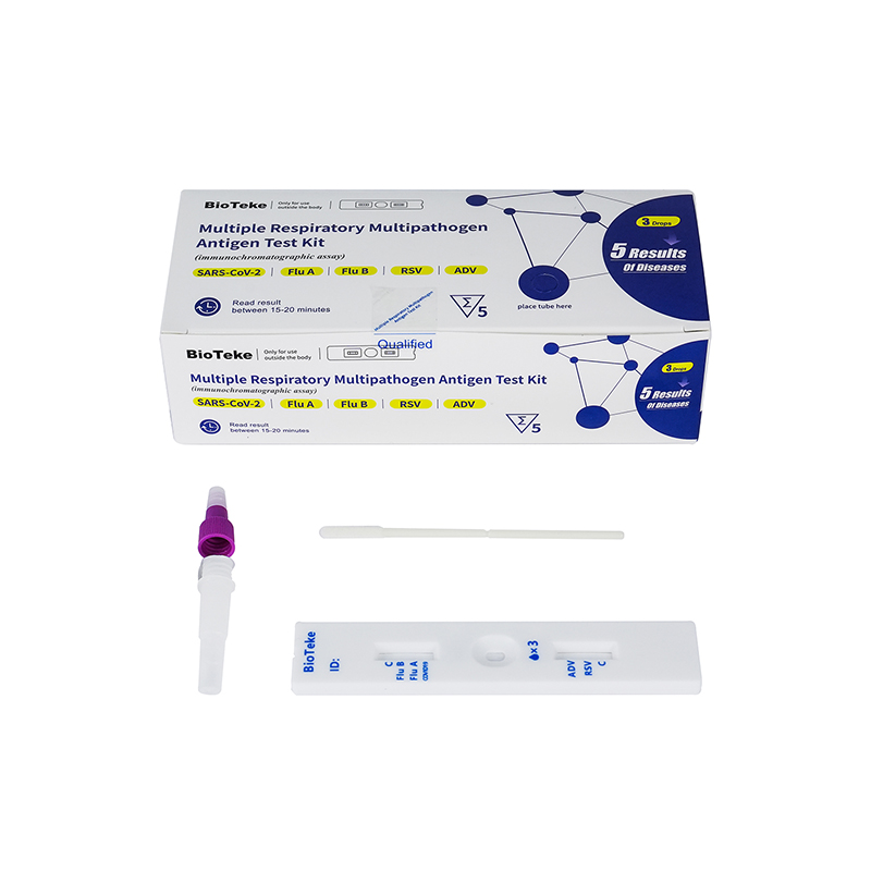 5 In 1 Multiple ademhalings multipathogen antigeen testkit