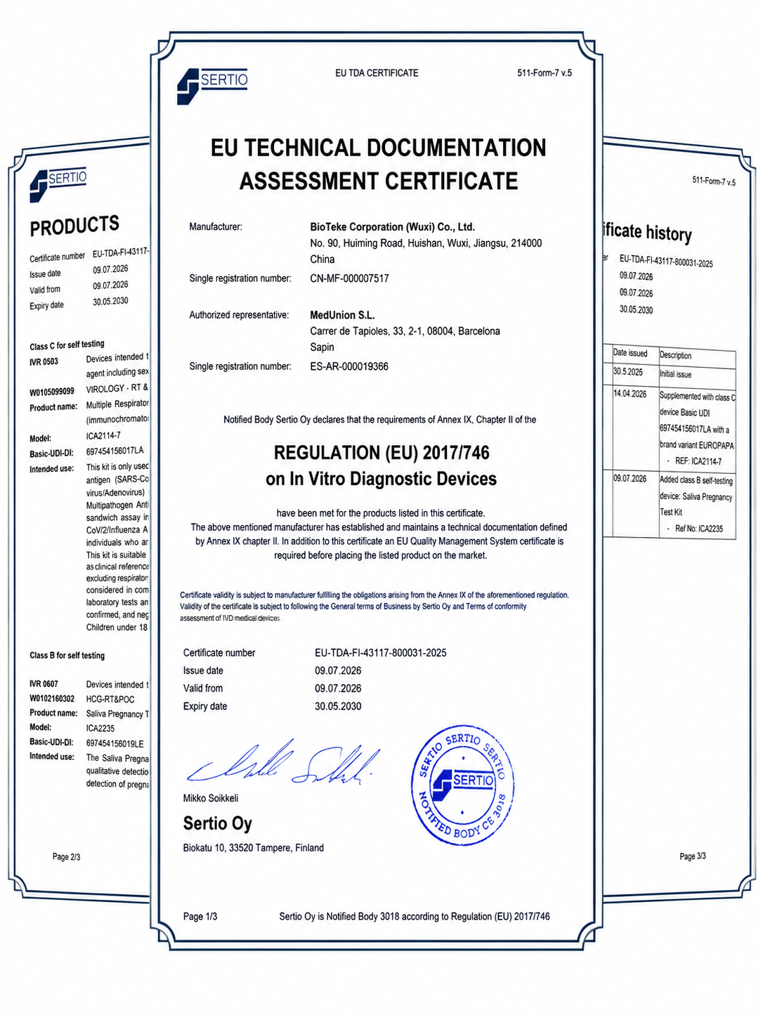 IVDR-CERTIFICAAT