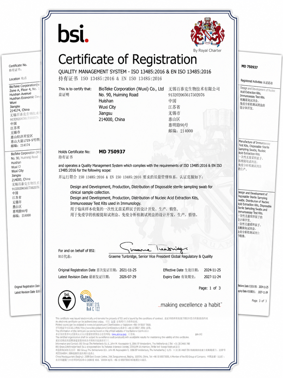 ISO 13485-CERTIFICAAT